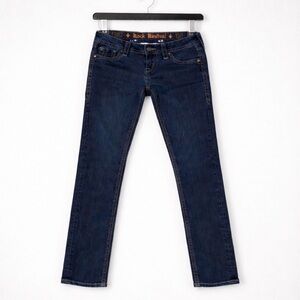 Rock Revival Vivian Easy Skinny Jeans 26x28 Black Stretch Low Rise EUC